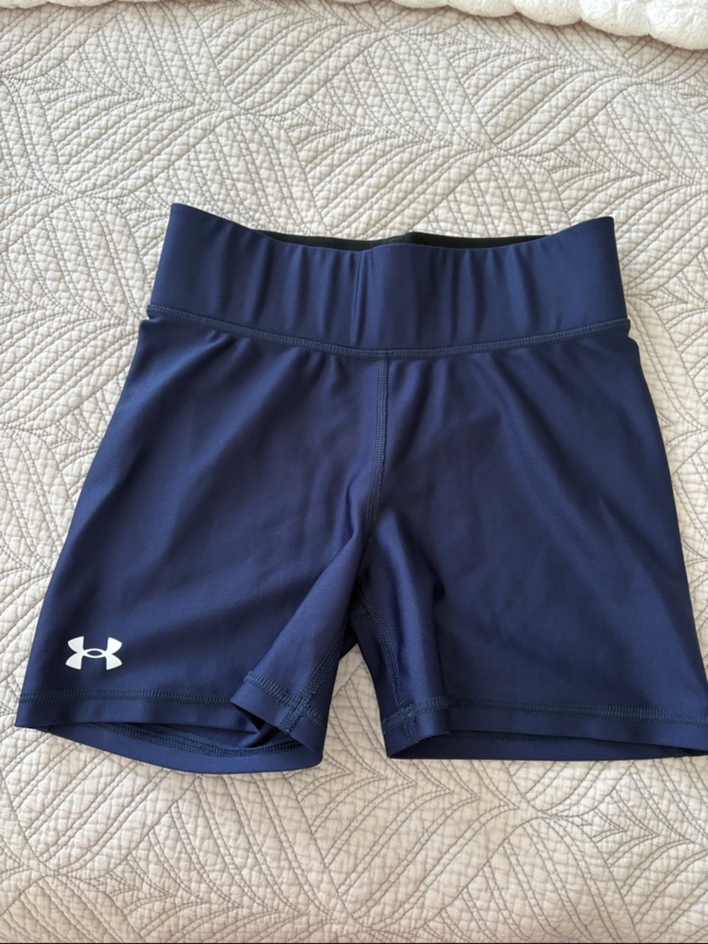 Under Armour Navy Blue Women's Athletic Performance Shorts